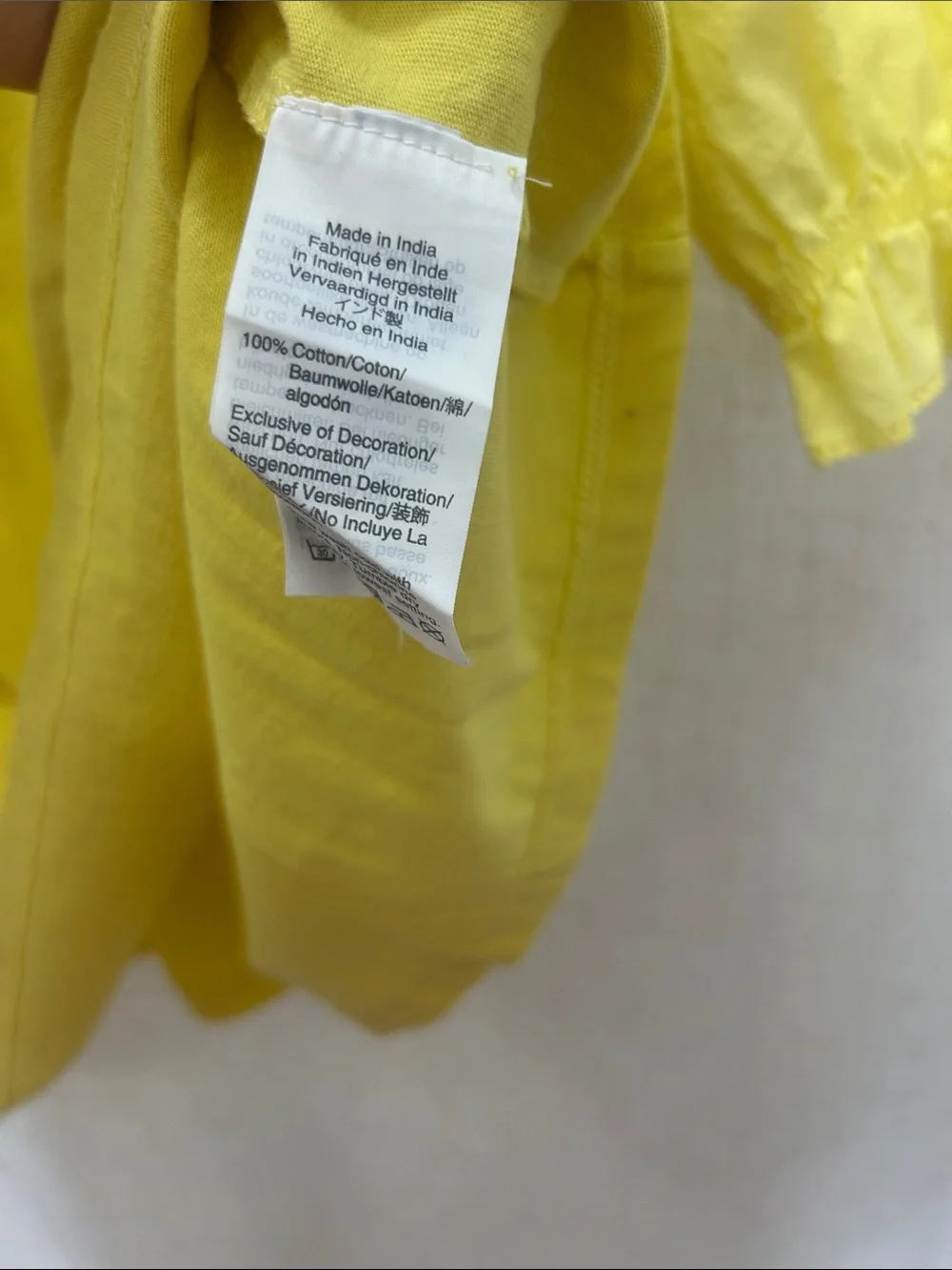 J. Crew Yellow Pintuck Peasant Short Sleeve Blouse Size Small